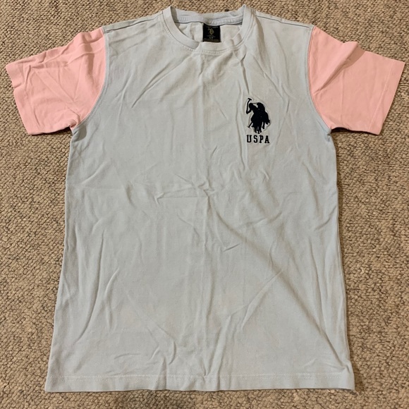 Baby blue and pink USPA shirt - Picture 1 of 3